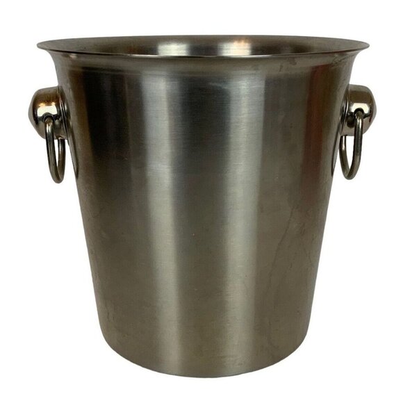 Stainless Steel Wine Champagne Chiller Ice Bucket Stainless Steel Entertaining - Picture 1 of 7